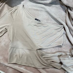 One Shoulder Crop Top
